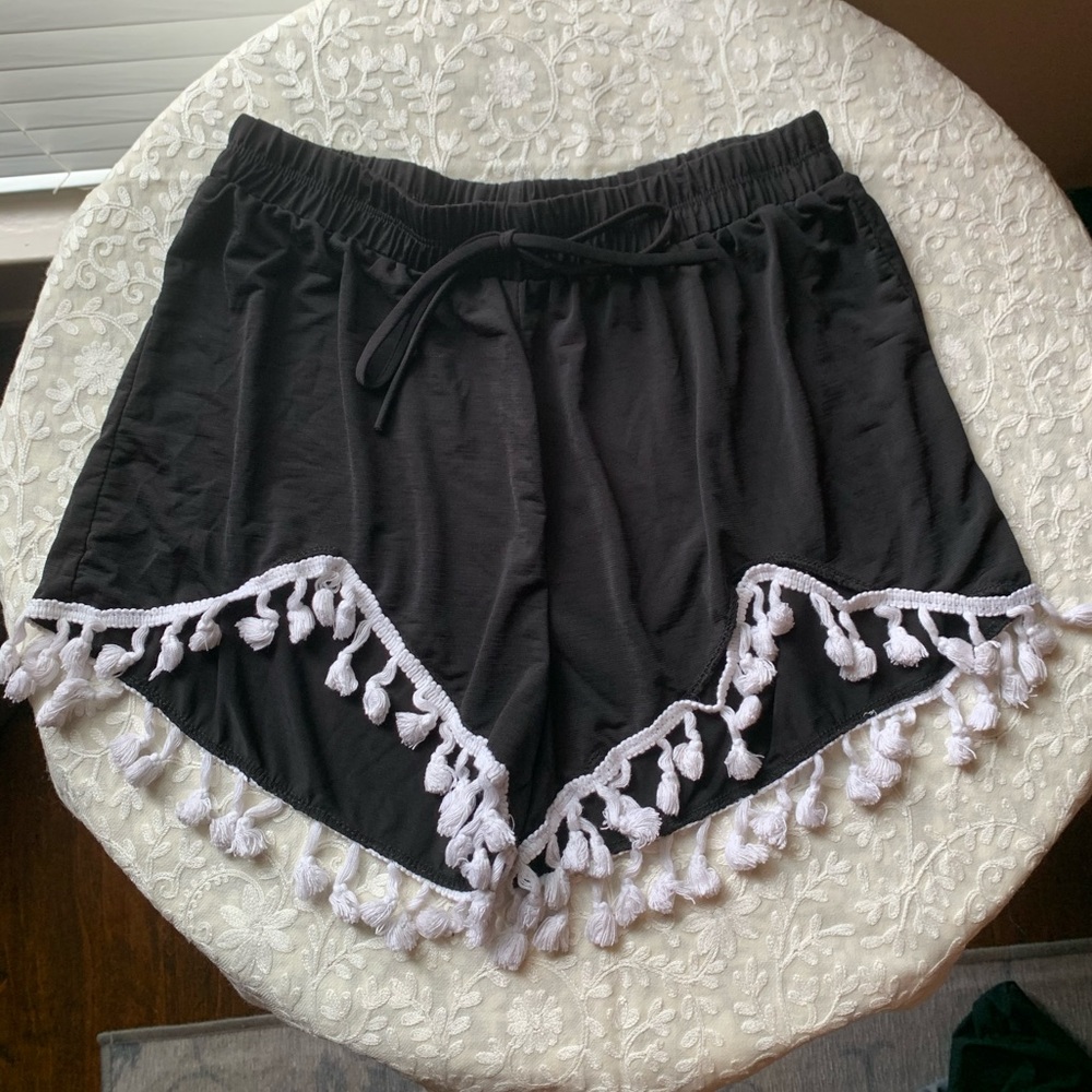 Fringe summer shorts